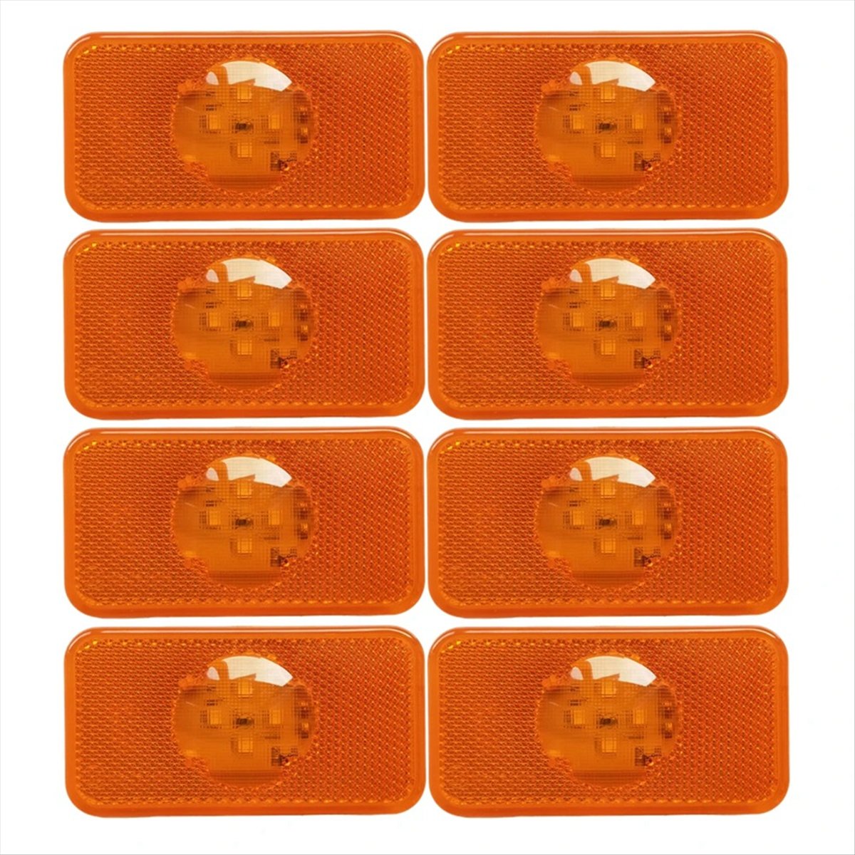 2x Orange 12V/24V LED Side Marker Lights For Truck Lorry MAN DAF Scania Volvo - ES
