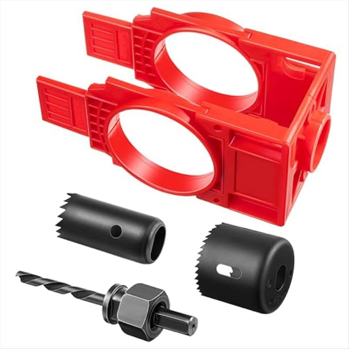 Description Picture 6 of itemDoor Lock Installation Kit,Door Hole Drilling Kit for Wooden Doors,Door Lock Hole Saw Door Knob Installation Kit