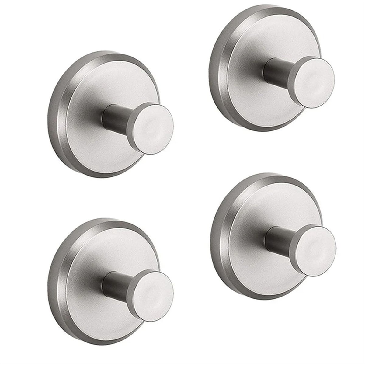 Description Picture 6 of item4PCS No-Drill Hooks Shower Hooks Bathroom Glass Door Wall 304 Clothes Hook Hook Bathroom Towel Clothes,Silver