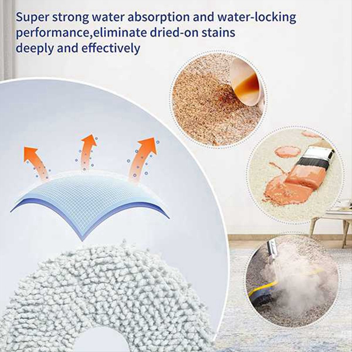 Description Picture 4 of item23PCS for Robot Vacuum X10+ X10 Plus B101GL Spare Parts Accessories Main Side Brush Hepa Filter Mop Rag Dust Bag