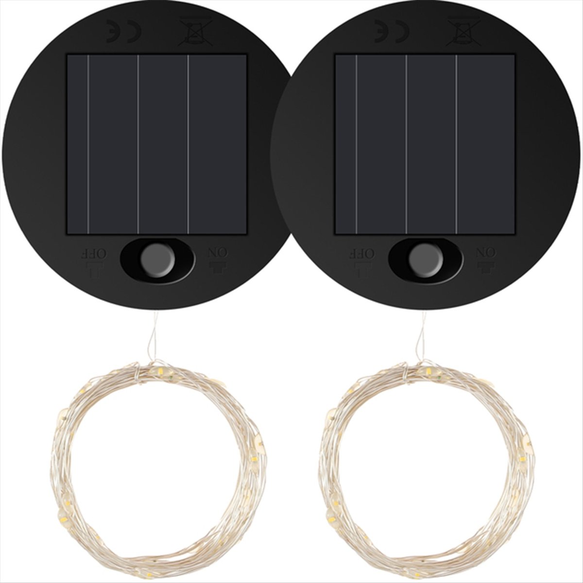 Description Picture 6 of item2Pcs Solar Light Replacement Top LED Solar Panel Lantern Lid for Outdoor Hanging Lanterns IP65 Waterproof