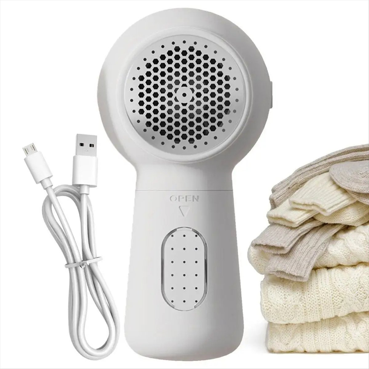 Description Picture 3 of itemElectric Fabric Shaver Sweater Shaver Cordless Fabric Defuzzer Detachable Powerful Lint Removal Device Sweater Shaving B