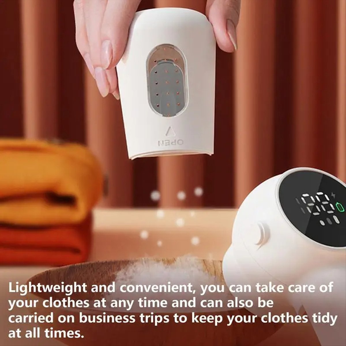 Description Picture 4 of itemElectric Fabric Shaver Sweater Shaver Cordless Fabric Defuzzer Detachable Powerful Lint Removal Device Sweater Shaving B