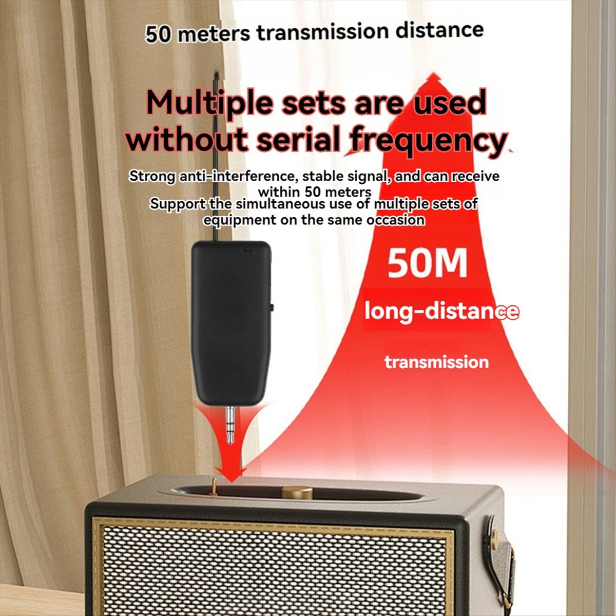 ABVE-Violin Wireless Microphone Musical Instrument Microphone Stage Performance Audio Receiver and Transmitter Short Clip