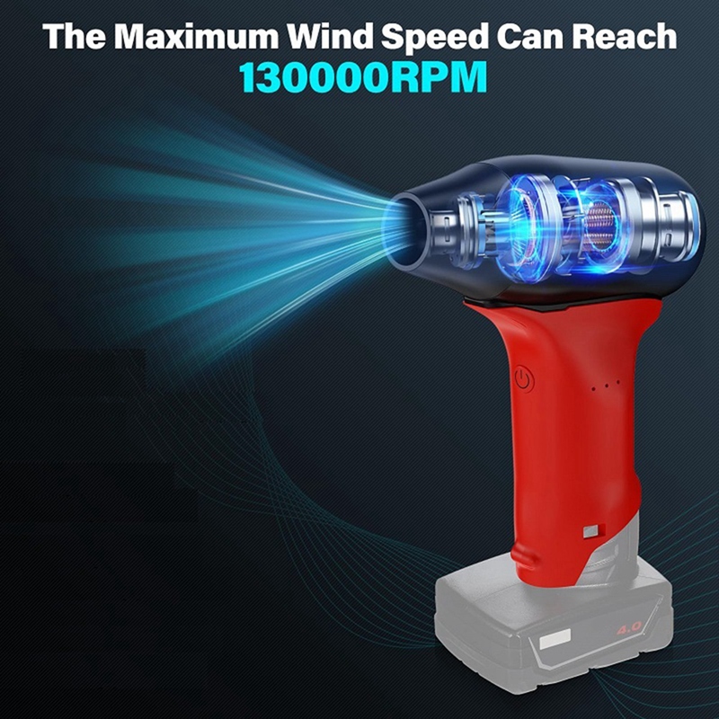 thumbnail image 2 of Mini Jet Dry Blower Fan For Milwaukee 12V Battery - Cordless Compact Cleaner Tool 2 of 3