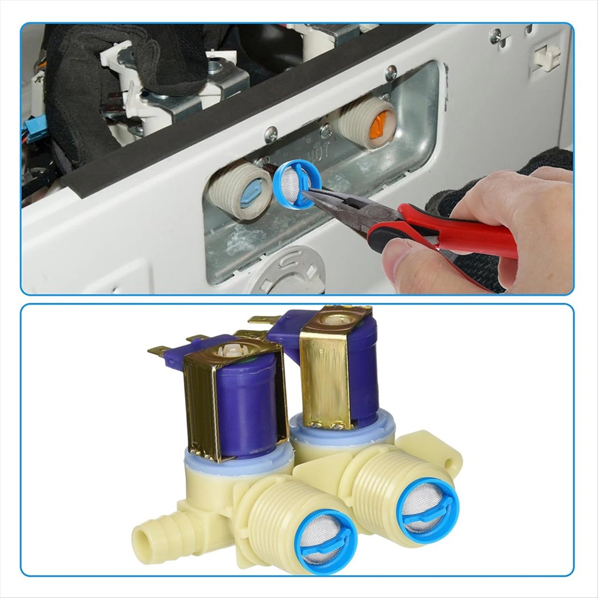 Description Picture 2 of itemA52Q20 Pcs Washing Machine Water Filter, Washer Water Inlet Valve Filter Screen Washing Machine Hose Filter Washer Part