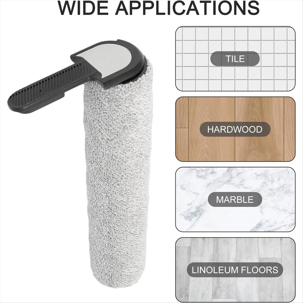 Description Picture 5 of itemB64BMain Roller Brush for Ultenic AC1 Elite Cordless Wet Dry Vacuum Cleaner Replacement Household Cleaning