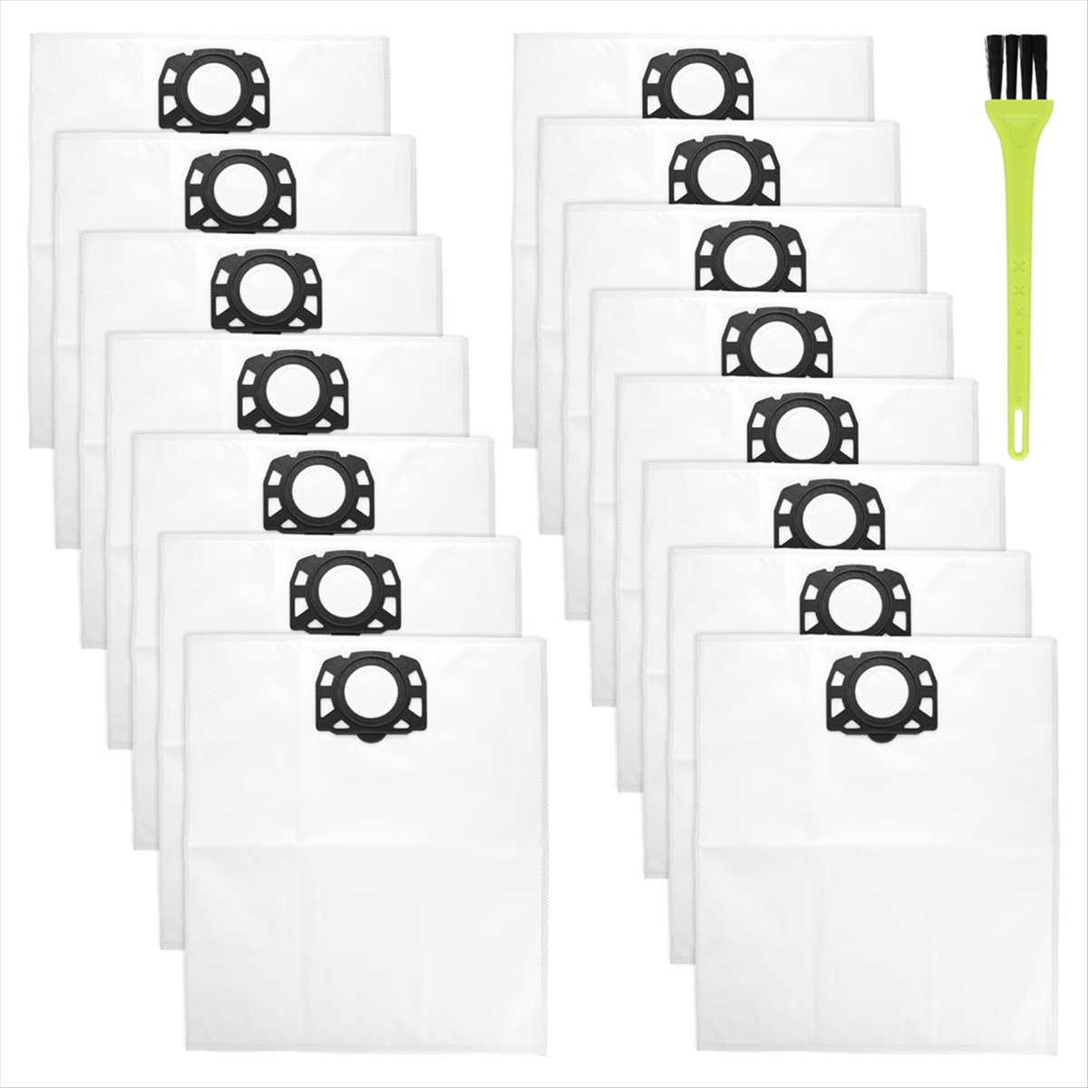 Description Picture 6 of itemB64B15pcs Vacuum Cleaner Bags for Karcher WD4 WD5 WD6 WD5P WD6P MV4 MV5 MV6, Large Dust Bags with Cleaning Brush