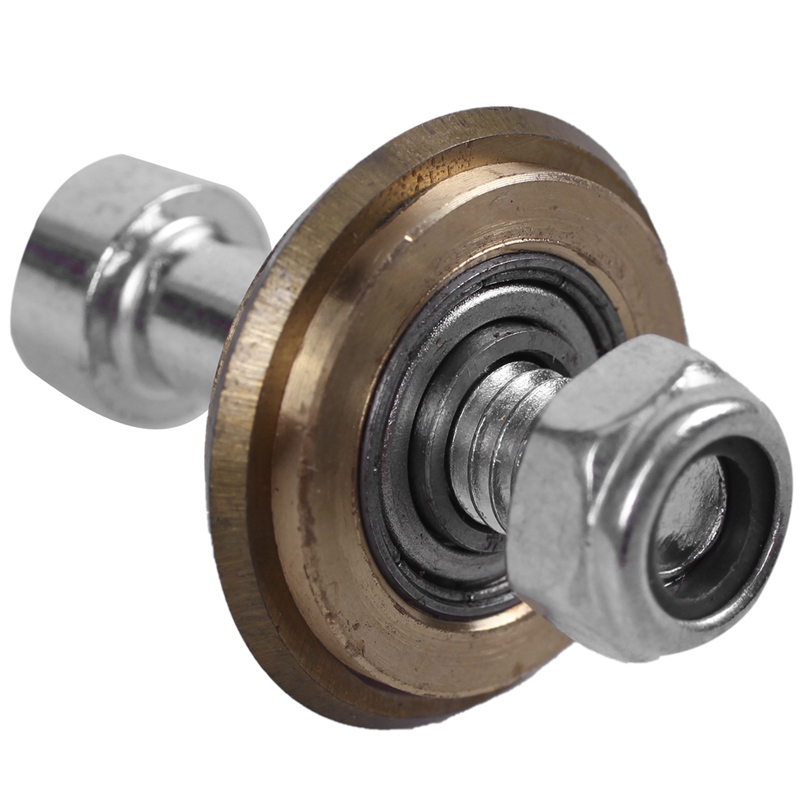 22mm 7/8" Dia Titanium Coated Rotary Bearing Tile Cutting Wheel Brass