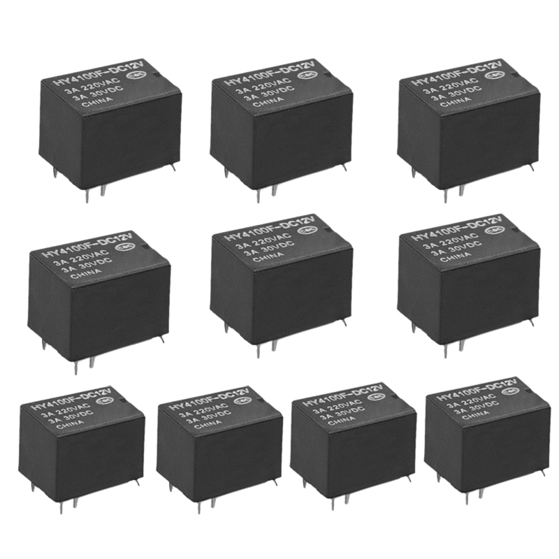 10x 8-poliges Relais LY2NJ DC 24V - Relaissätze Mit Basis Für Industrieteile