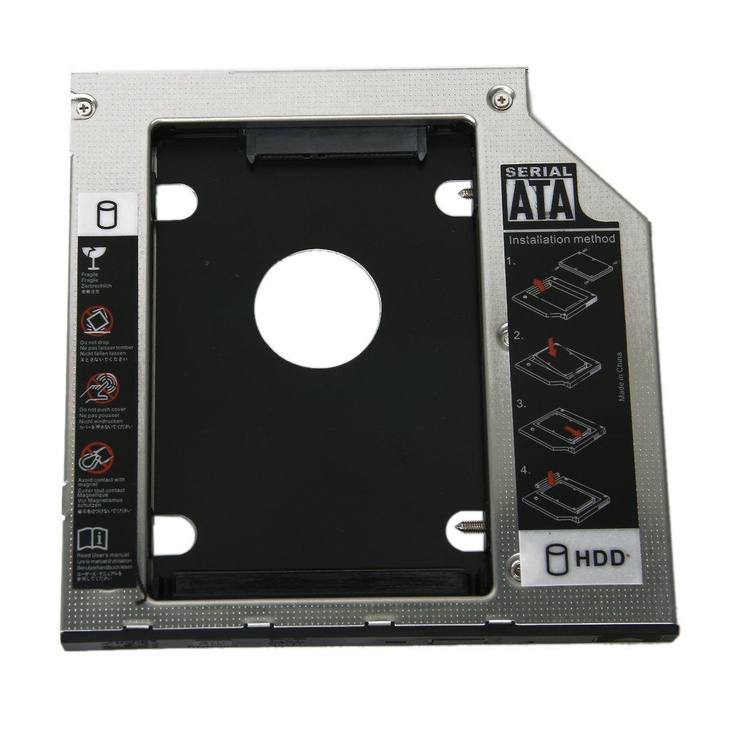 Hard Drive Tray 9.5mm SATA to SATA 2nd HDD Caddy for HP Compaq N3