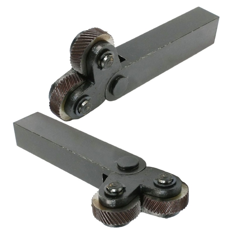 1.8mm Pitch Dual Wheel Slant Teeth Knurling Tool for Metal Lathe N2U5