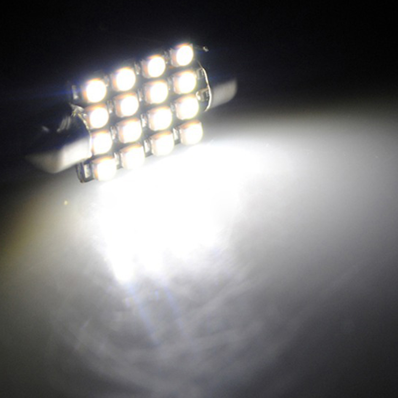12v Bulbs T10 Interior Smd Light White Car 16 Dome 39mm Led