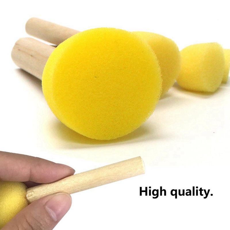 Foam Pouncer AssortmentSponge Painting Stippler Set 24/pkgFoam Brush