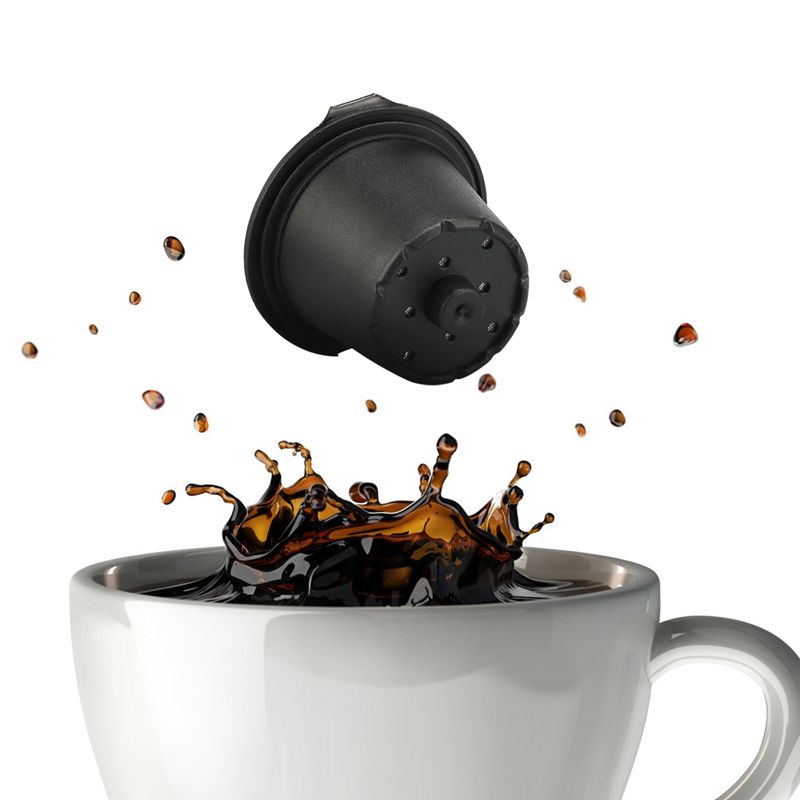 10X(Refillable Capsule for Coffee Machine Reusable Capsules Stainless