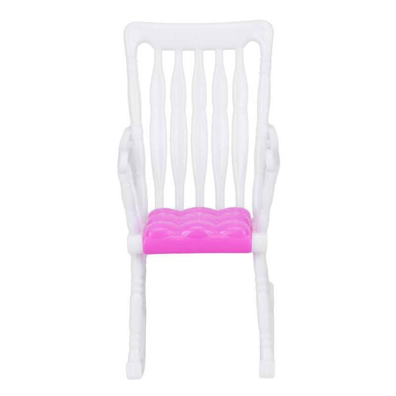 1pc Mini Doll Rocking Chair For Barbie Accessories Doll House