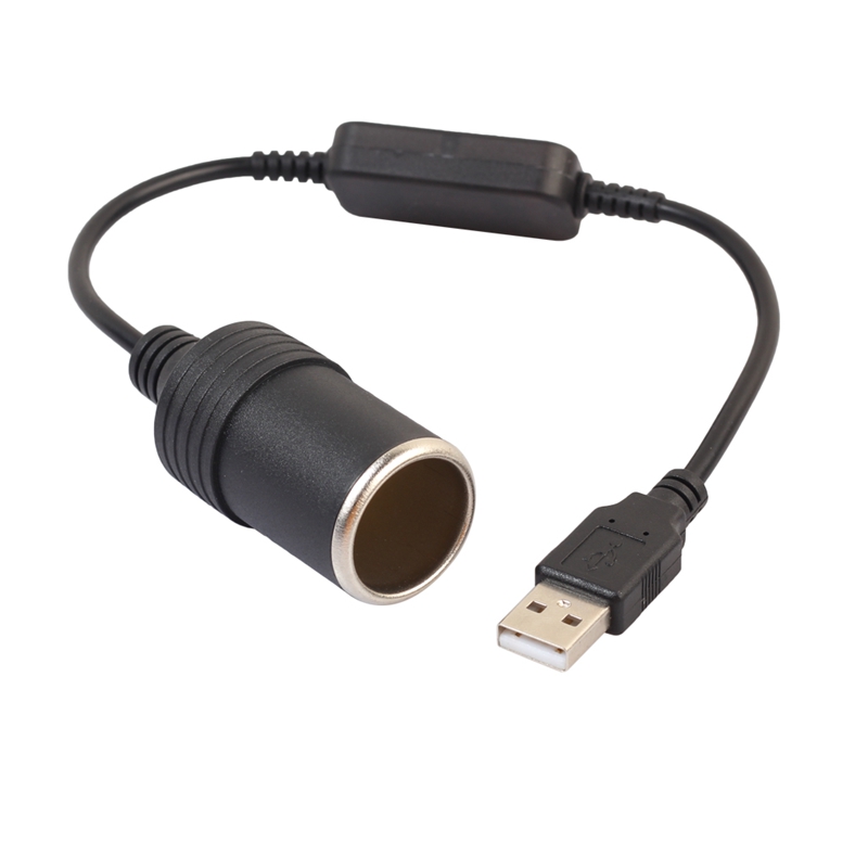 USB a 12V Accendisigari da auto Femmina Step Up USB a 12V Convertitore
