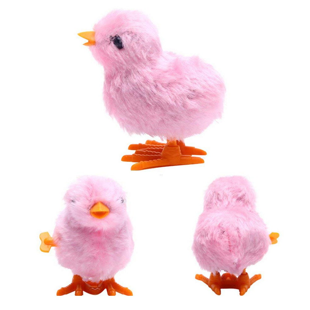 1 Piece Fuzzy Chick Hopping Wind Up Toy Clockwork Chicken V6B9 eBay