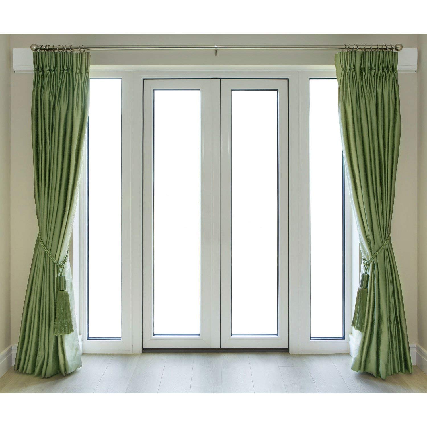 Iron Curtain Rings 50 Packs Hanging for Curtains and Rods, Silver X4B2