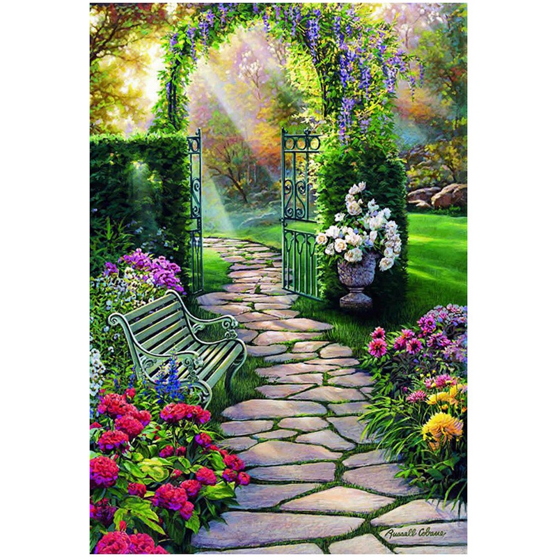 Diamant Stickerei Garten Landschaft 5D Diy Diamant Malerei Diamant