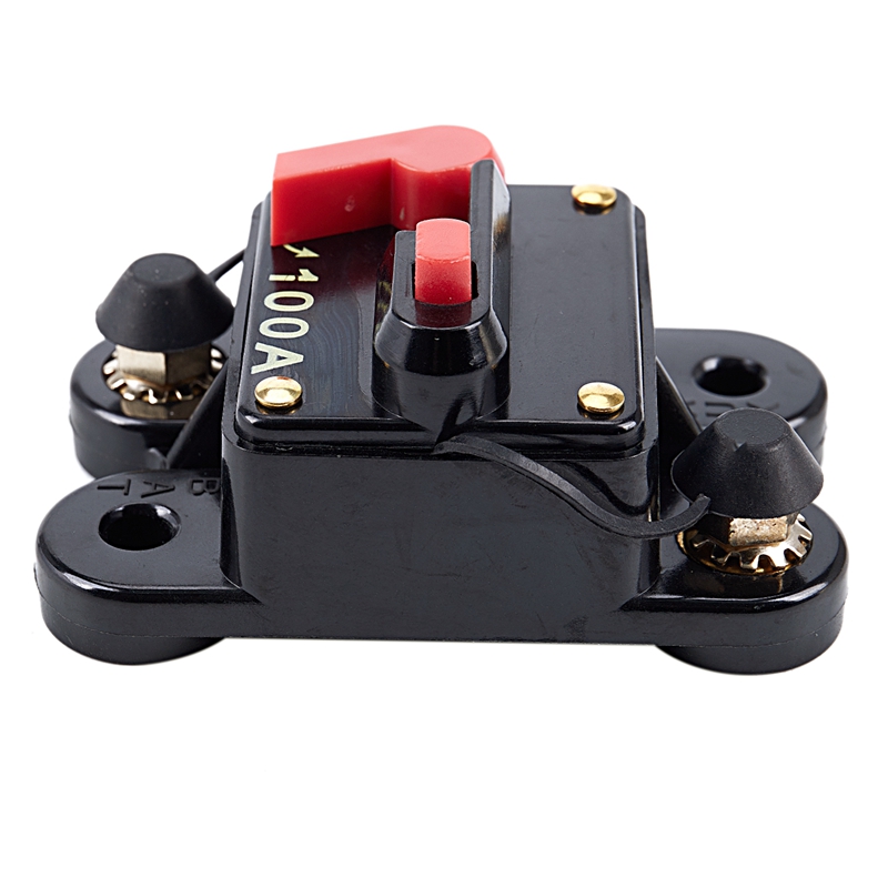 1X(12 Volt Car 100 AMP Circuit Breaker with Reset up to 1000 watts