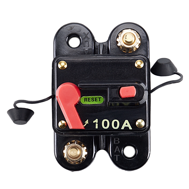 1X(12 Volt Car 100 AMP Circuit Breaker with Reset up to 1000 watts