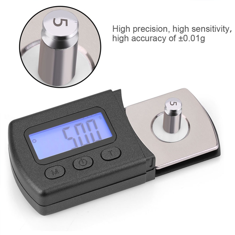 Portable Digital Turntable Stylus Force Scale Meter Gauge Lcd Backlight