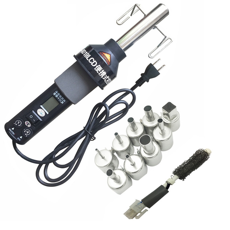 Us Plug 8018 Hot Air Solder Soldering Rework Station 110v 450w Heat Air Lcd X1a1