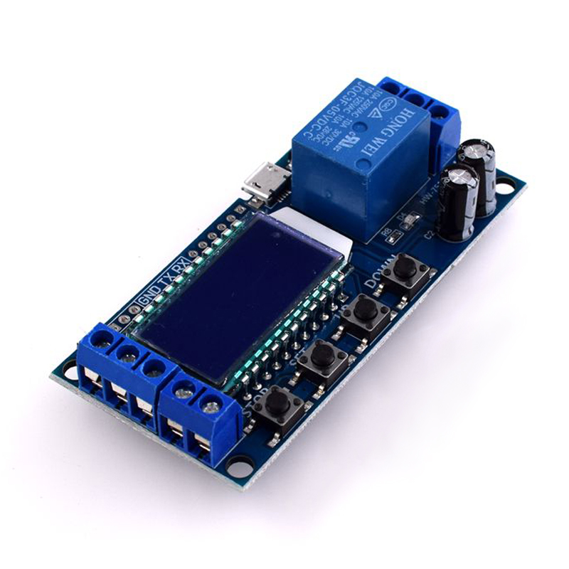 Micro Usb Digital Lcd Display Time Delay Relay Module Dc 6