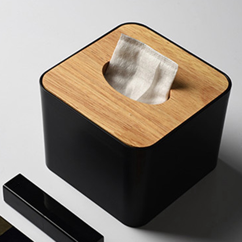 Moderner Papierhandtuchbehälter mit Handyhalter-Hölzernem Abdeckungs