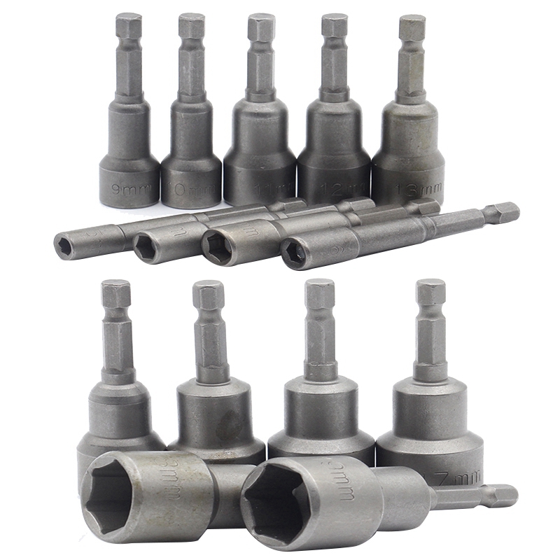 15 Pcs 5 Mm19 Mm Professional Nut Driver Set Metric Socket 1/