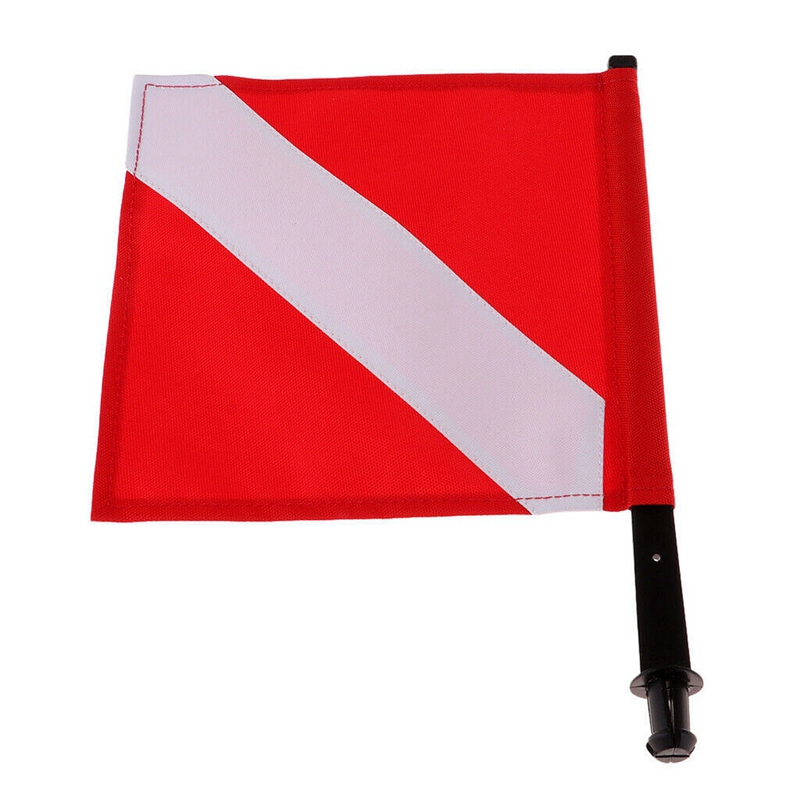 Inflatable Diving Signal Float Buoy Dive Flag Diver Down Banner M6U4