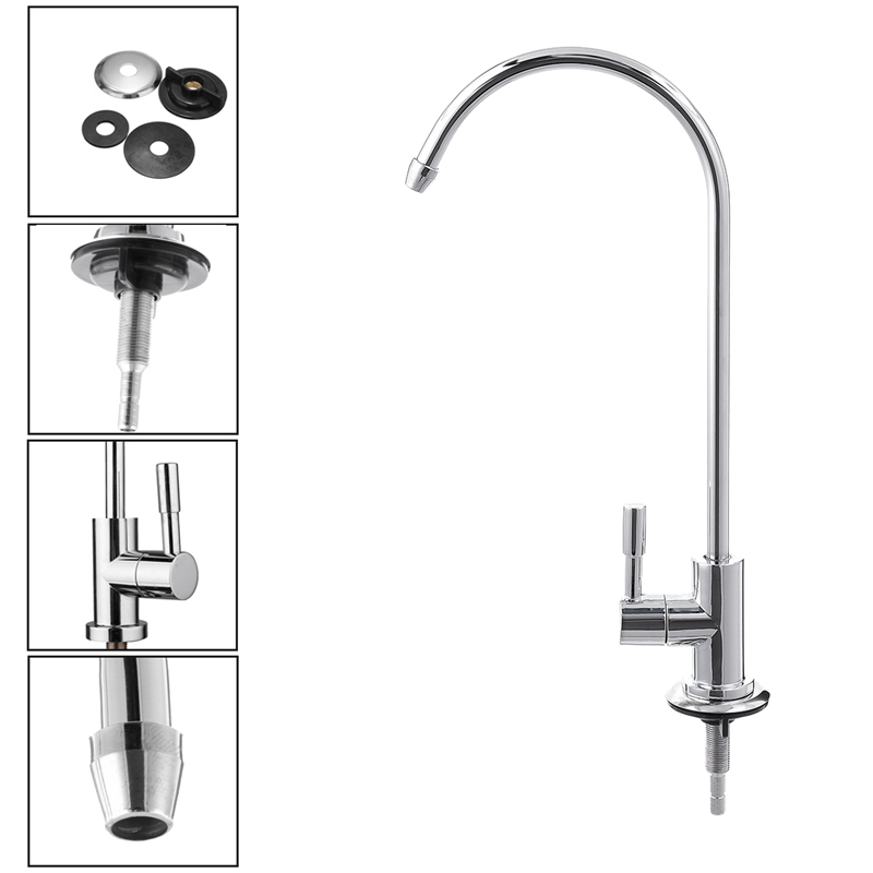 1//4 Zoll Umkehrosmose-System Küche Trinkwasser Filter Wasserhahn Waschbecken Neu