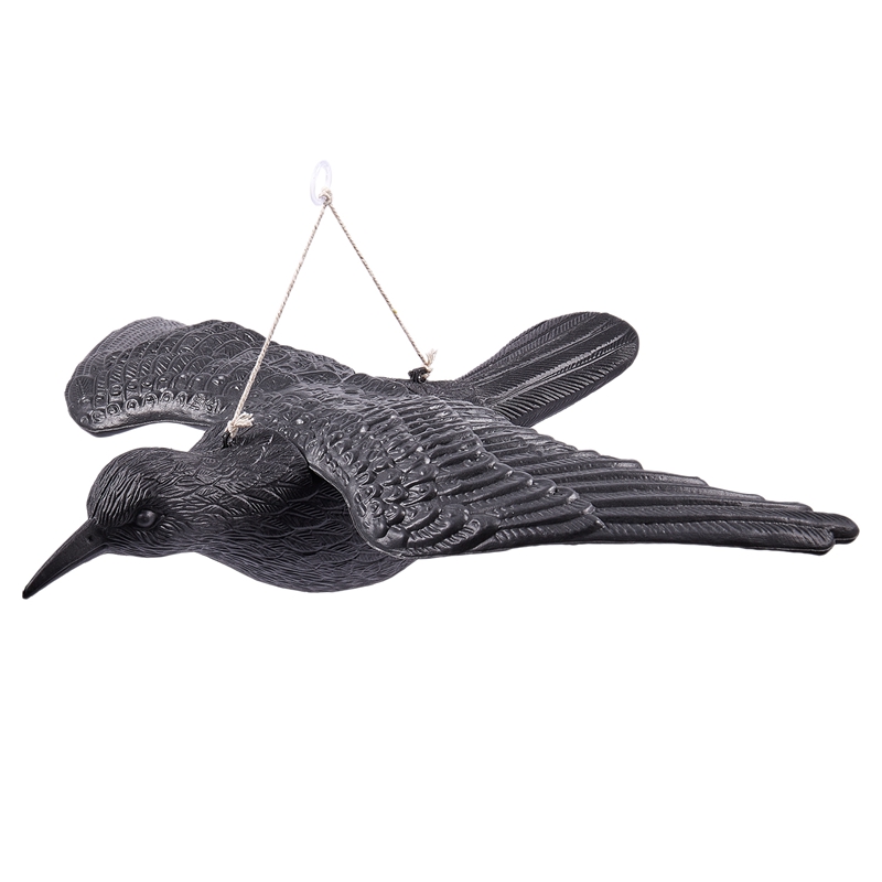 Hunting Decoys Black Birds Crow Garden Bird Caller Deter Scarer