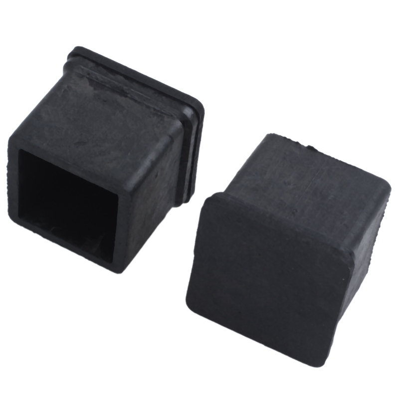 20 mm x 20 mm, Schwarz, quadratisch, Gummifuesse fuer Stuhl oder Tisch