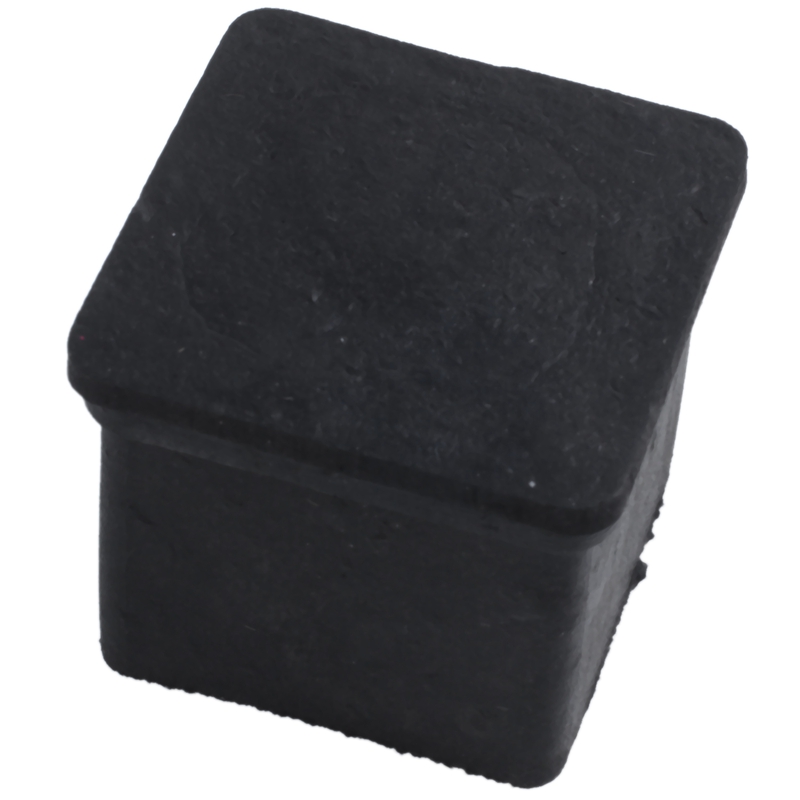 20 mm x 20 mm, Schwarz, quadratisch, Gummifuesse fuer Stuhl oder Tisch