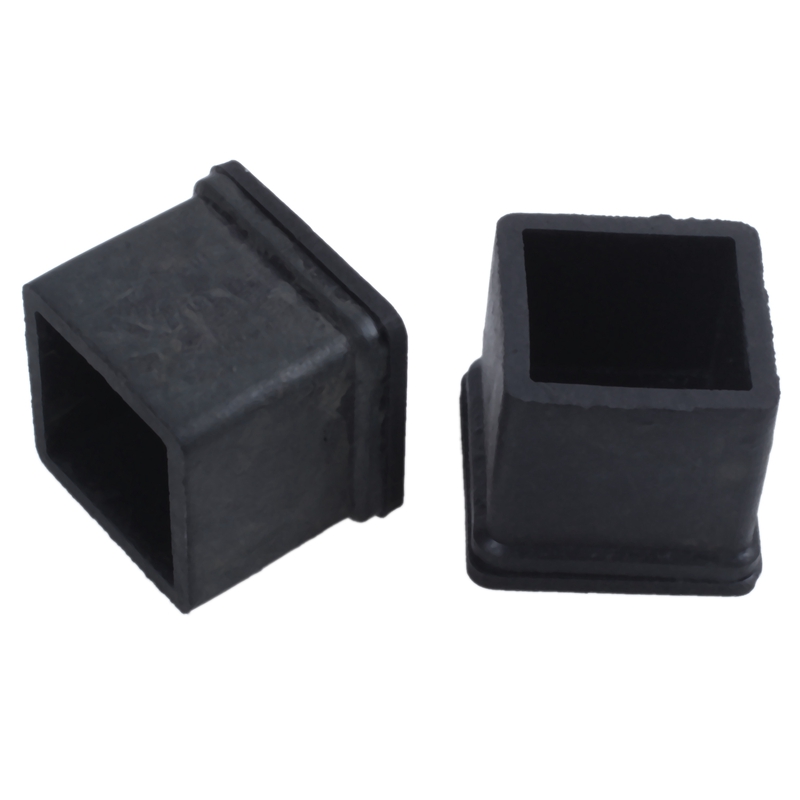 1X(20 mm x 20 mm, Schwarz, quadratisch, Gummifuesse fuer Stuhl oder