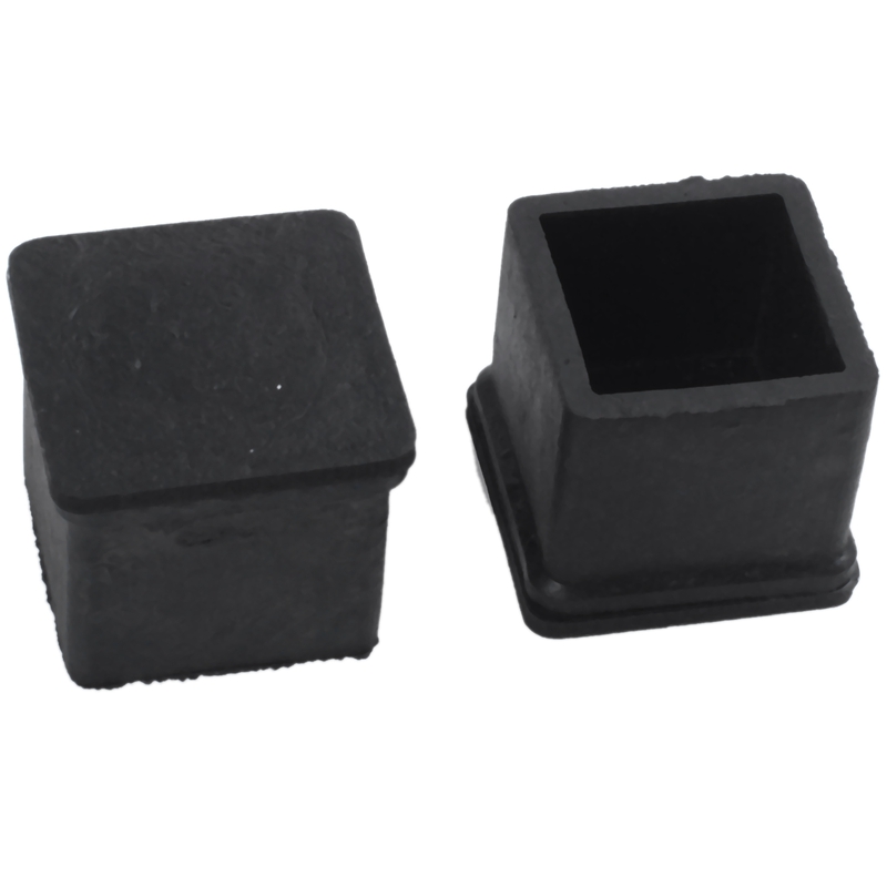 20 mm x 20 mm, Schwarz, quadratisch, Gummifuesse fuer Stuhl oder Tisch