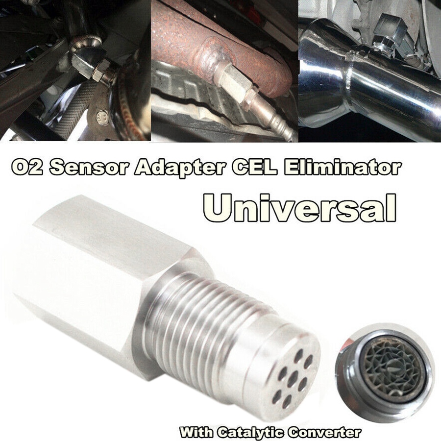 O2 Sensor Spacer Adapter Bung Catalytic Converter Fix Check Engine