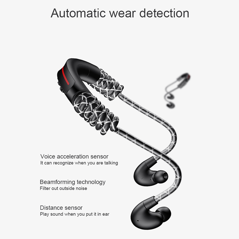 5X(Sports Bluetooth 5.0 Earphone with Noise Cancelling Microphone