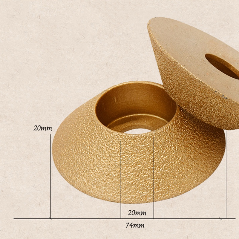 Brazing Diamond Angle Grinder Stone Grinding Wheel 45 Degree Bevel Edge