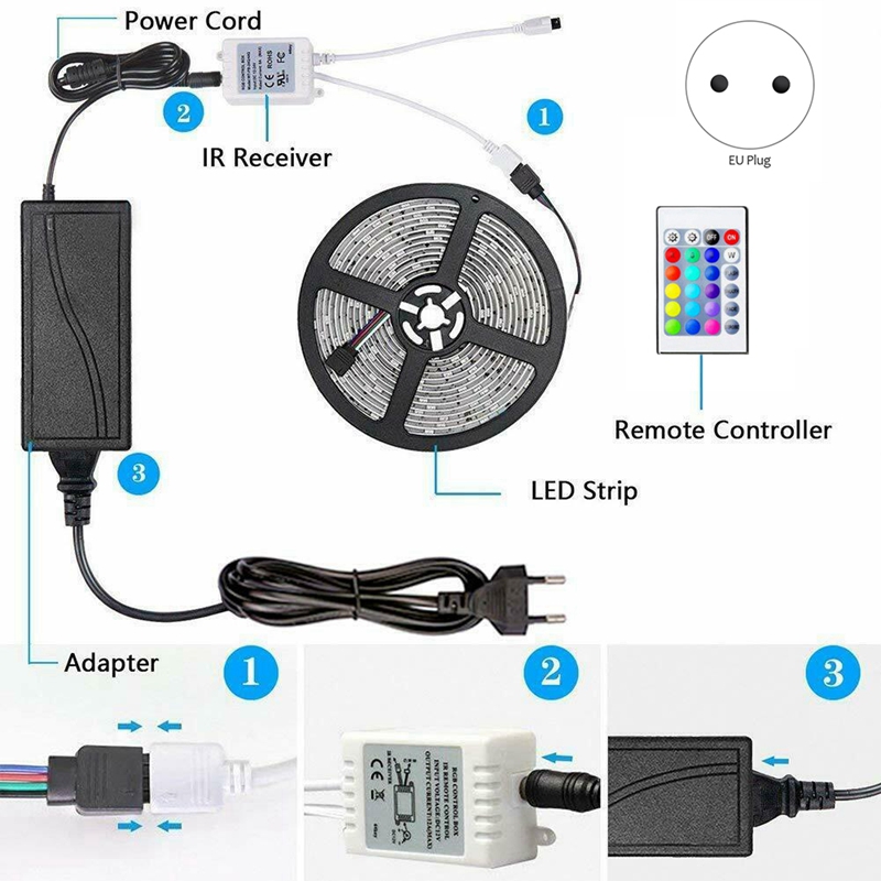 32.8 Fuß 5050 RGB LED Licht Streifen Farb Wechsel Beleuchtung IP65