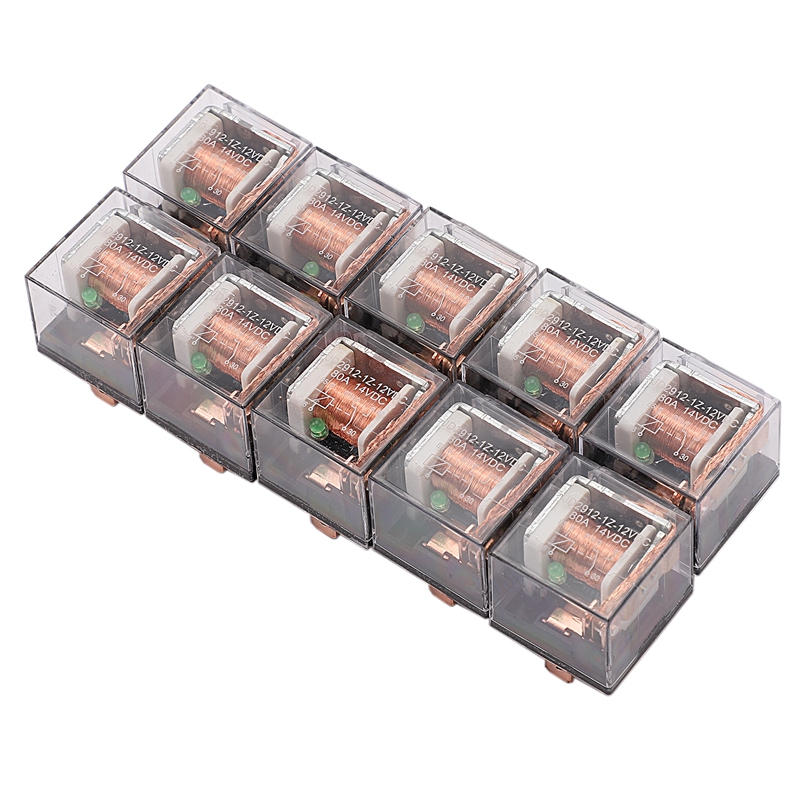 3x 10pcs Waterproof Automotive Relay 12v 80a 5pin Car