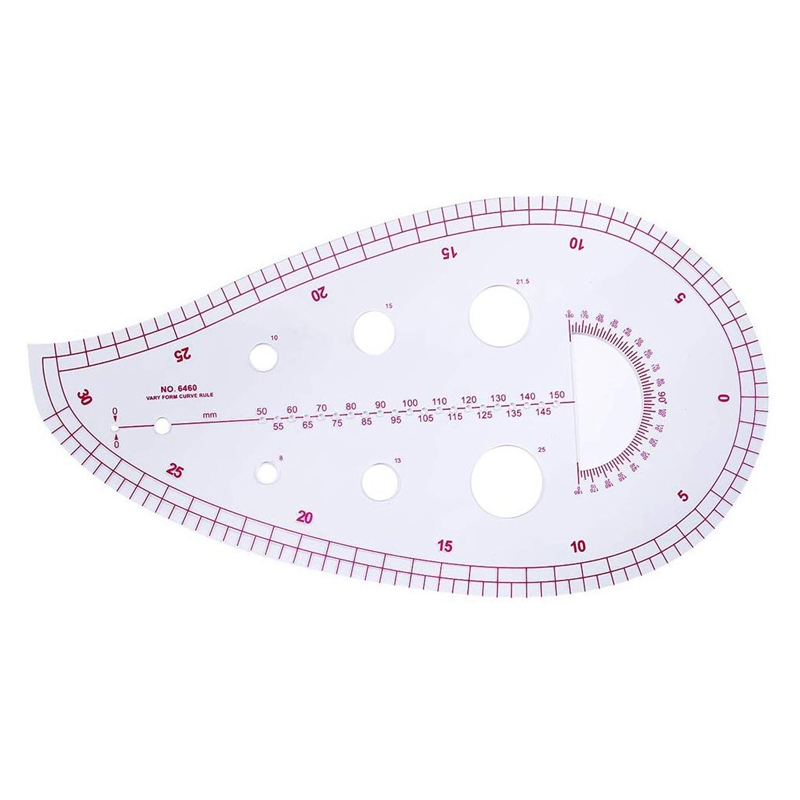 12Pcs Sewing Cutting French Curve Rulers Set Yardstick Measure