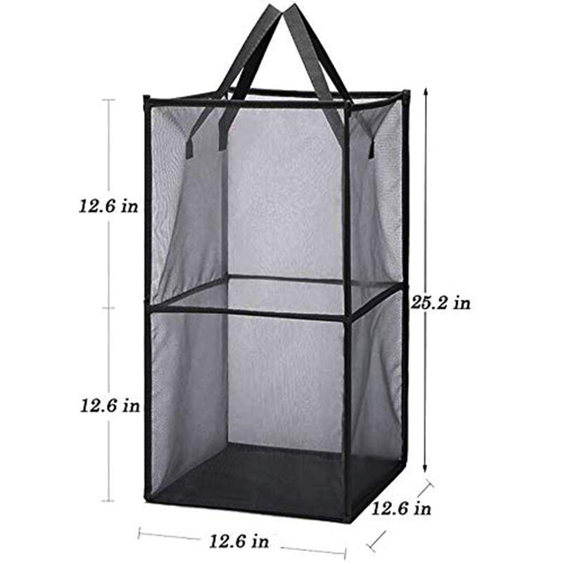 Cesto de Ropa de Malla,Cesto de Ropa Emergente con Asas Duraderas