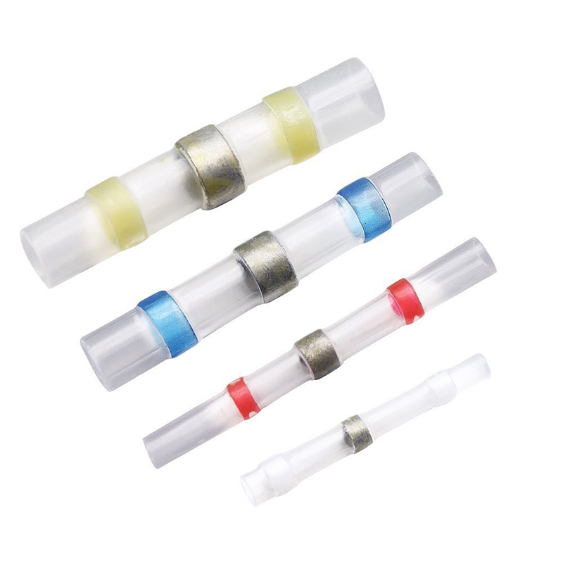 140PCS Solder Seal Wire Connectors Heat Shrink Butt Connectors