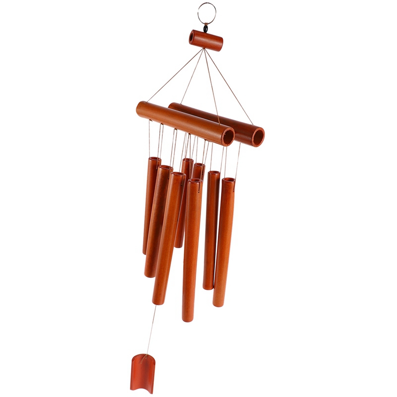 HandCrafted Bamboo Tubes Wind Chimes Hollow Tuned Music Natural Bamboo