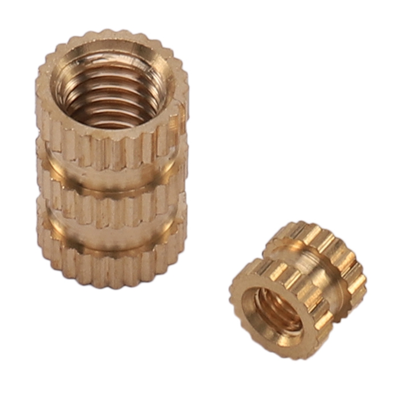 5X(420 PCS M2 M5 Female Thread Knurled Nuts Brass Threaded Insert