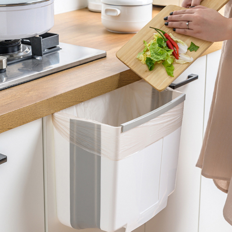 Faltbarer MüLleimer KüChenschranktüR HäNgende Badezimmer Toilette