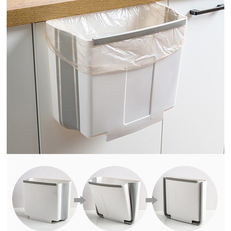 Faltbarer MüLleimer KüChenschranktüR HäNgende Badezimmer Toilette